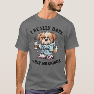 Camiseta Realmente odio las mañanas tempranas divertido ama