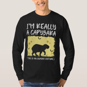 Camiseta Realmente soy un capibara Este es mi Hal de Disfra
