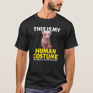 Camiseta Realmente soy un gato Sphynx sin pelo Bingus Meme