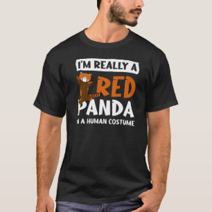 Camiseta Realmente soy un Panda Rojo en un Pandas de disfra