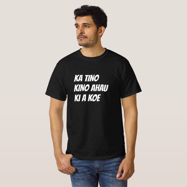 Camiseta Realmente te odio en maorí (Anverso completo)