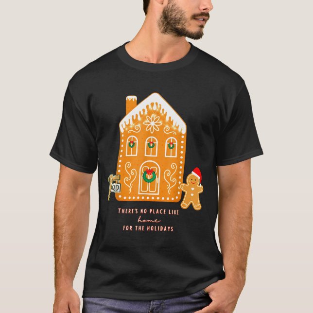 Camiseta Realtor Christmas Funny Realtor Holiday Gingerbrea (Anverso)