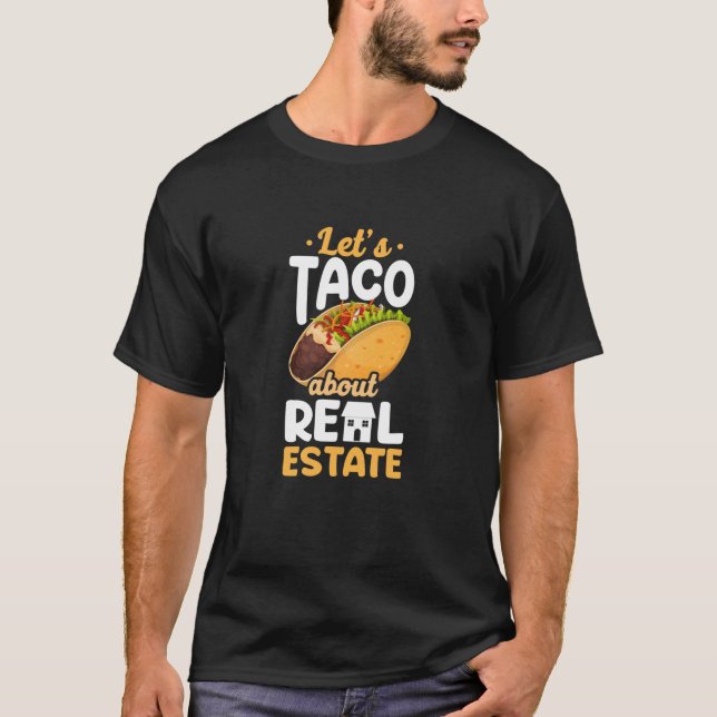 Camiseta Realtor deja taco sobre bienes inmuebles de larga  (Anverso)