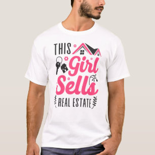 Camiseta Realtor Este Chica vende bienes raíces
