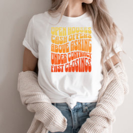 Camiseta Realtor Favoritos Groovy Retro Ventas inmobiliaria