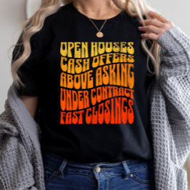 Camiseta Realtor Favoritos Groovy Retro Ventas inmobiliaria