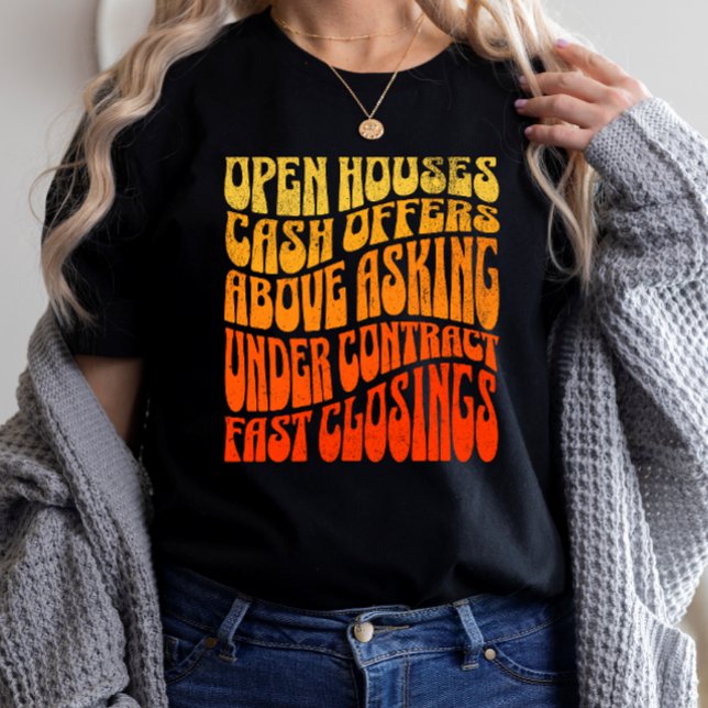 Camiseta Realtor Favoritos Groovy Retro Ventas inmobiliaria (Subido por el creador)
