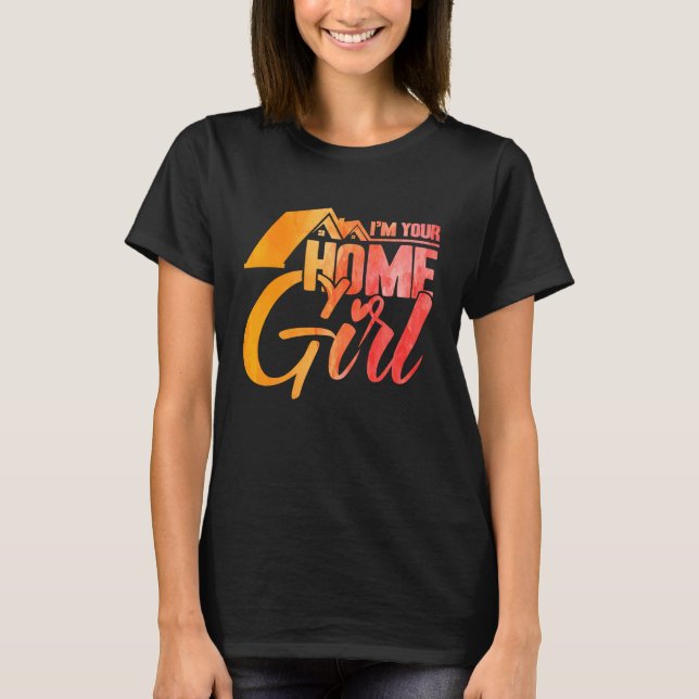 Camiseta Realtor I'm Your Home Chica Watercolor (Anverso)