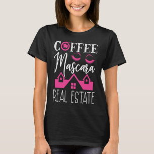 Camiseta Realtor inmobiliario Mascara de café de impresión 