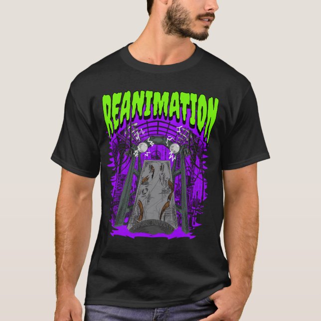 Camiseta Reanimación - Monstruo Frankenstein (Anverso)