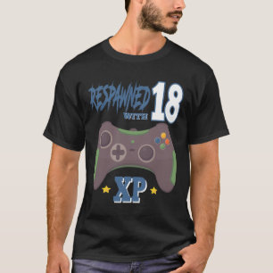 Camiseta Reapareció Con 18 Xp Gif De Cumpleaños 18 Del Juga