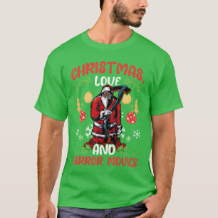 Camiseta Reaper Cinema Santa Claus espeluznante Navidad Amo