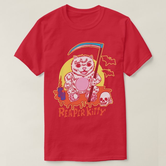 Camiseta Reaper Kitty de Tobe Fonseca (Diseño del anverso)