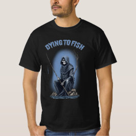 Camiseta Reaper Mying To Fish Horror Halloween
