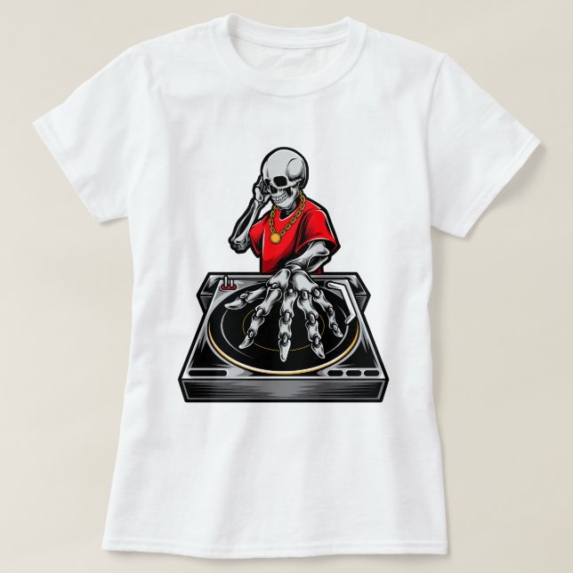 Camiseta Reaper's Remix, Skull DJ (Diseño del anverso)