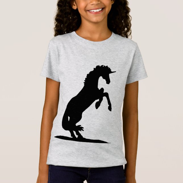 Camiseta Rearing Unicorn Silhouette (Anverso)