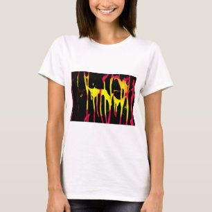 Camiseta rebabas y espuelas y bacanal