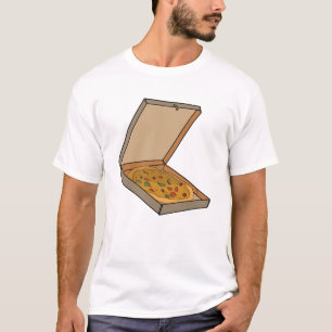 Camiseta Rebanada de arte pop de caja de pizza