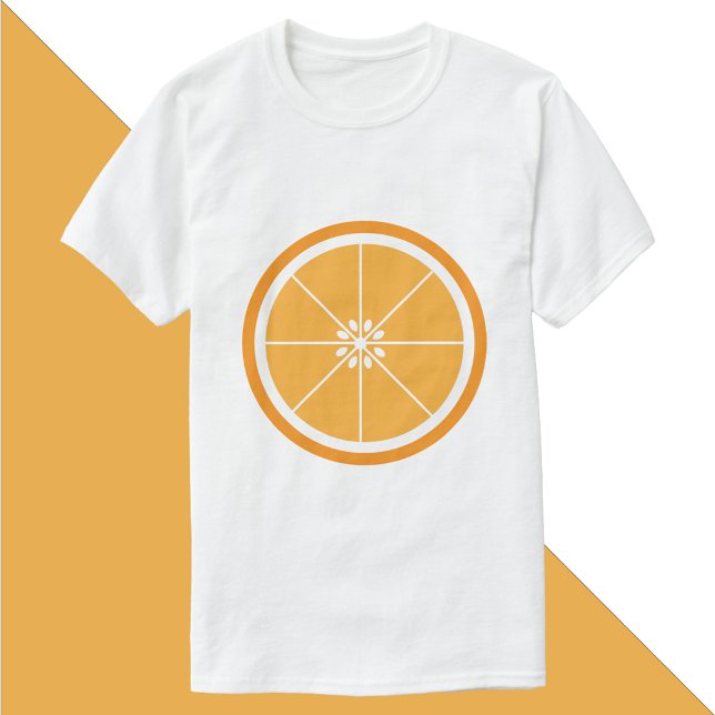 Camiseta Rebanada De Frutas De Citrus naranja (A tshirt featuring an orange fruit slice)