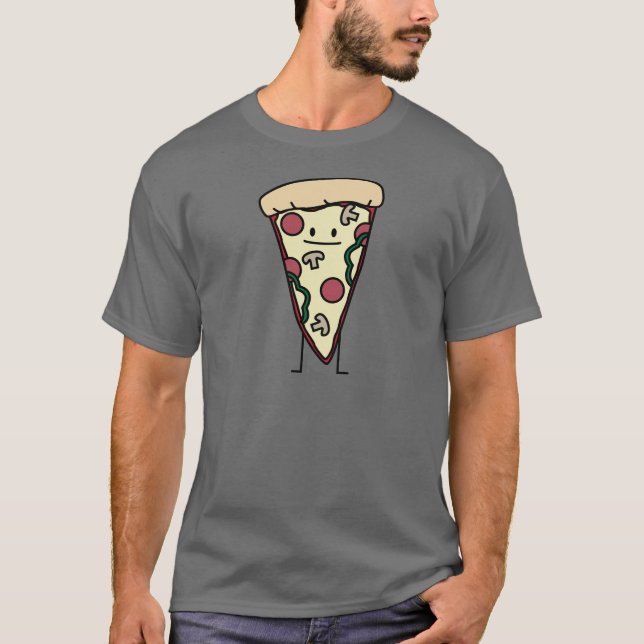 Camiseta Rebanada de la pizza (Anverso)