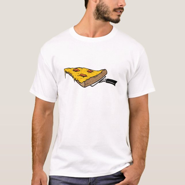 Camiseta Rebanada de pizza (Anverso)