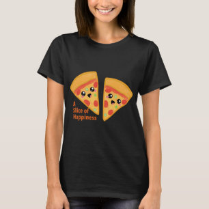 Camiseta Rebanada de pizza con comillas