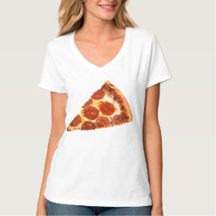 Camiseta rebanada de pizza de pepperoni clásica de Slippery
