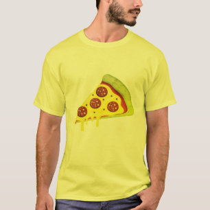 Camiseta Rebanada de pizza de pepperoni con queso derretido