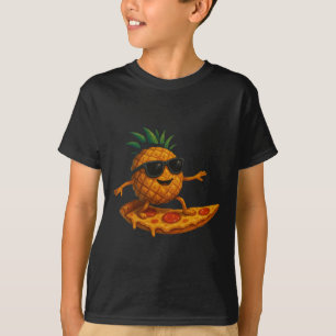 Camiseta Rebanada de pizza de surf de piña divertido verano