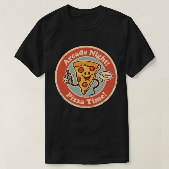 Camiseta Rebanada de Pizza Divertida para Jugadores "¡Extra (Diseño del anverso)