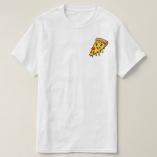 Camiseta Rebanada de pizza divertida y feliz con queso elás