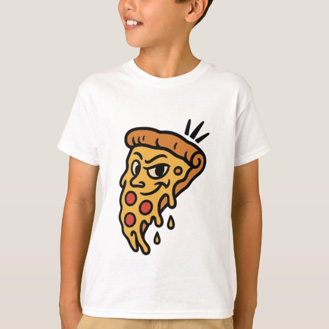 Camiseta 🍕 Rebanada de Pizza Traviesa (Anverso)
