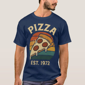 Camiseta Rebanada de pizza vintage diseño de arte de comida