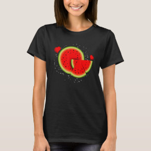 Camiseta Rebanada Linda Sandía Verano Fruta Tropical Verano
