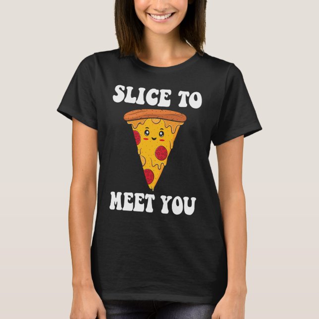 Camiseta Rebanar Para Conocerte A Pizza Maker (Anverso)