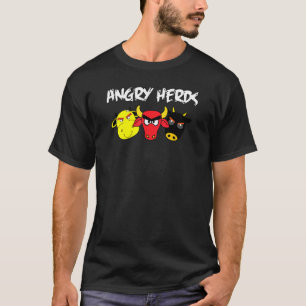 Camiseta Rebaño enfadado vaquero ganadería ganadería ganado
