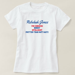 Camiseta Rebekah Jones para el Congreso