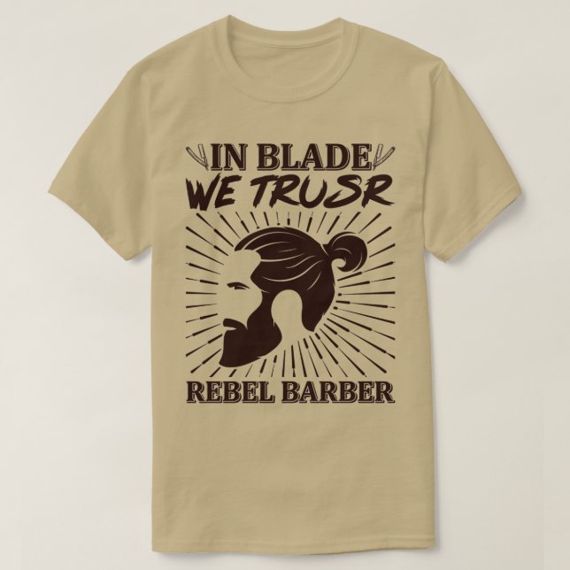 Camiseta Rebel Barber T (Diseño del anverso)