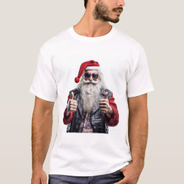 Camiseta Rebel Claus – Biker Santa Christmas Vibes