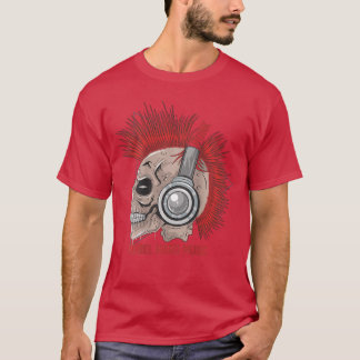 Camiseta Rebel Hard Music Punk Rock Skeleton Not Dead ART O