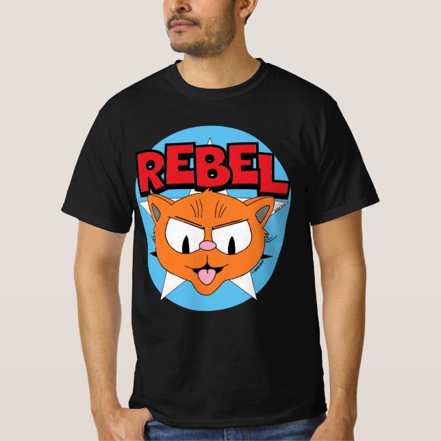 Camiseta REBEL Personalizado Cat Señor Gato™ (Anverso)