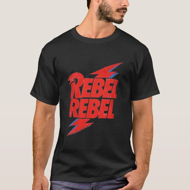 Camiseta Rebel Rebel Bowie Premium (Anverso)