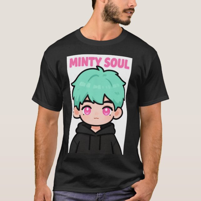 Camiseta Rebelde Chibi de menta: moda callejera de anime ka (Anverso)