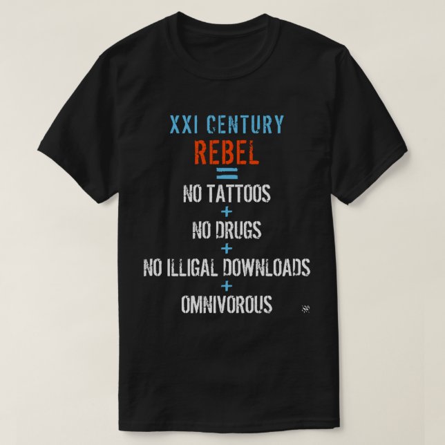 Camiseta Rebelde moderno (Diseño del anverso)