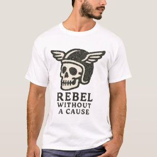 Camiseta Rebelde Sin Causas De Calavera