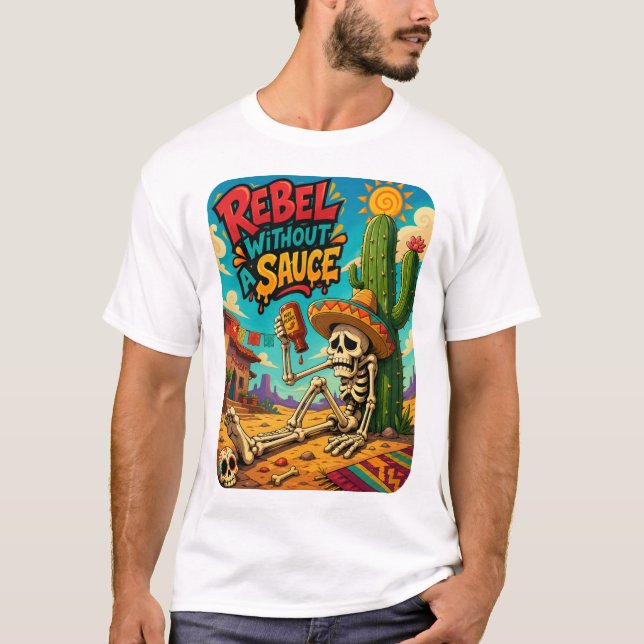 Camiseta Rebelde sin salsa (Anverso)