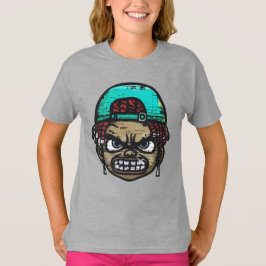 Camiseta Rebelde Urbano: Cara al Estilo Graffiti