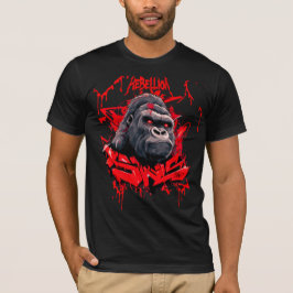 Camiseta Rebelión de camisetas78  Graffiti Gorila 