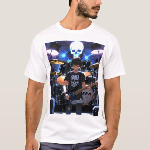 Camiseta Rebelión de la roca: El cráneo y el tee de la band