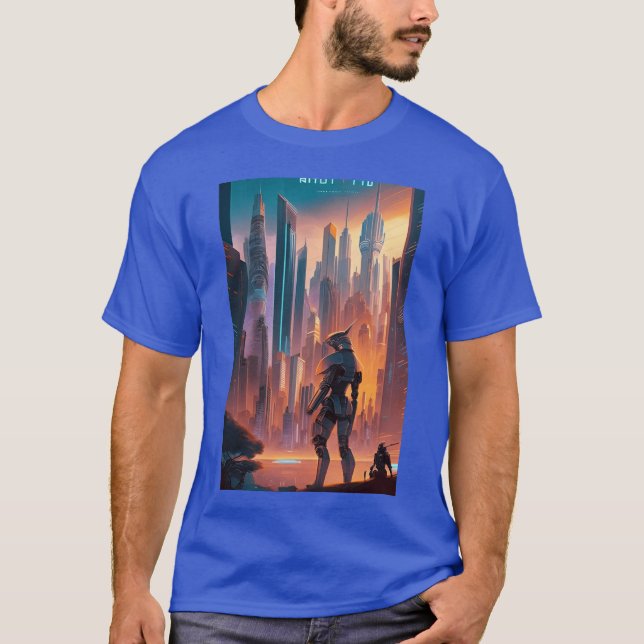 Camiseta Rebelión de las máquinas un Poster de cine de cien (Anverso)